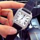 2017 Replica Cartier Dumont-Demoiselle SS White Face Diamond Bezel Leather Band Watch (2)_th.jpg